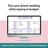Wedding Budget and Planner Spreadsheet