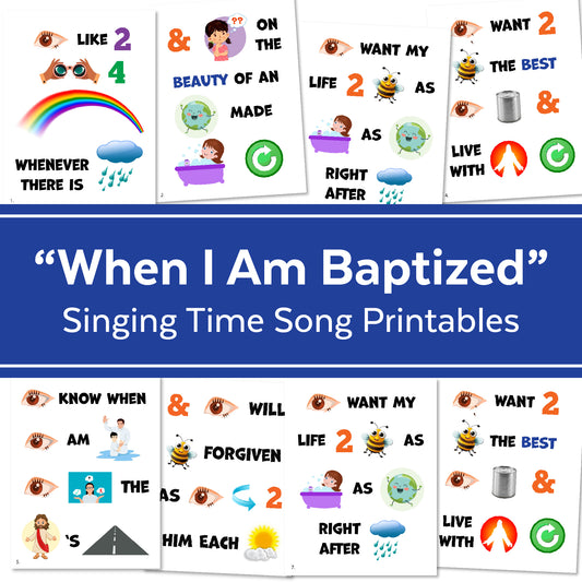 When I Am Baptized Singing Time Flipchart