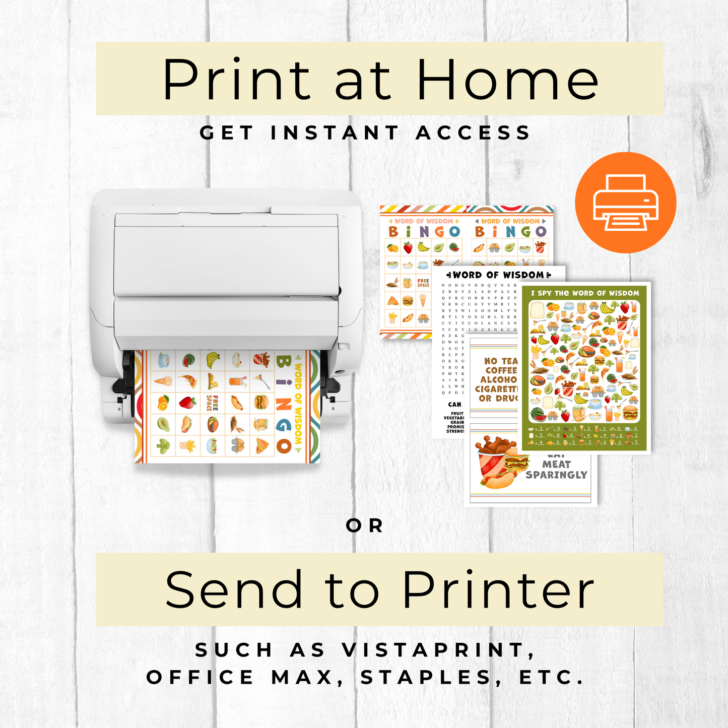 Word of Wisdom Lesson – Interactive Activities & Printables Kit