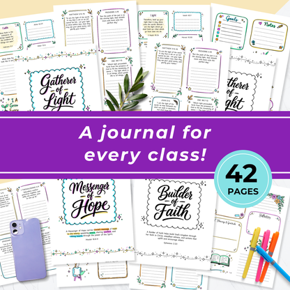 Lds Young Women Activities – Class Names Workbook Bundle Printable
