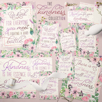Kindness Printable – Inspirational Quote Art Kit in 3 Sizes
