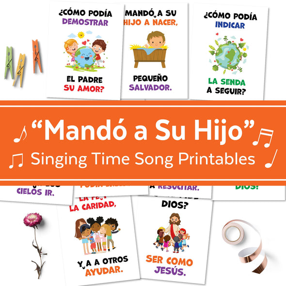 Mandó a Su Hijo | Spanish Singing Time Flipchart for Primary | December 2024 LDS Singing Time