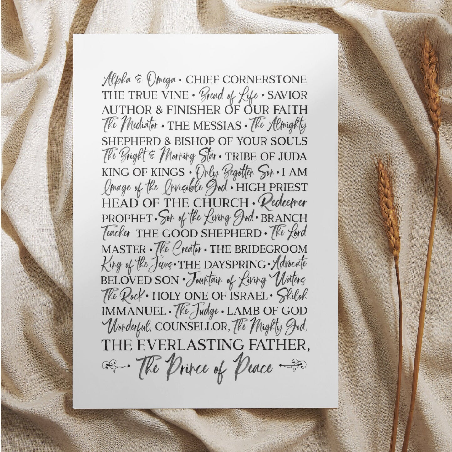 Names of Jesus Study – Complete Devotional Journal & Poster Bundle
