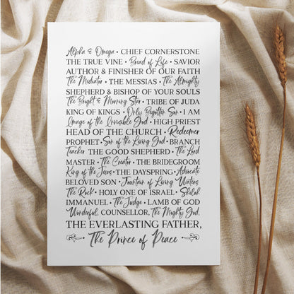 Names of Jesus Study – Complete Devotional Journal & Poster Bundle