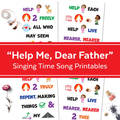 Help Me, Dear Fathe | Singing Time Flipchart for LDS Primary