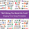 We'll Bring The World His Truth | Singing Time Flipchart for LDS Primary