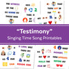 Testimony | Singing Time Flipchart for LDS Primary