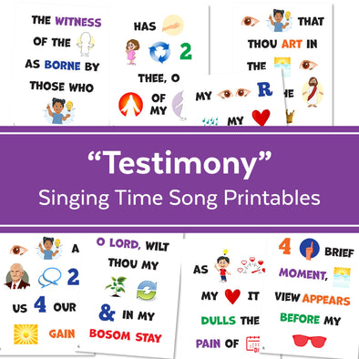 Testimony | Singing Time Flipchart for LDS Primary