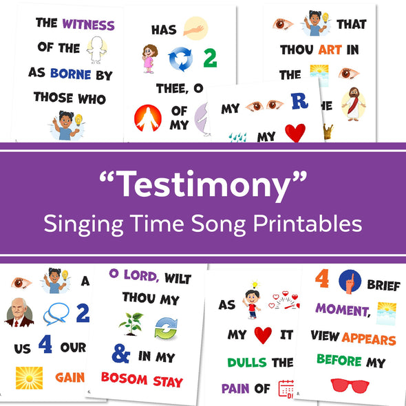 Testimony | Singing Time Flipchart for LDS Primary