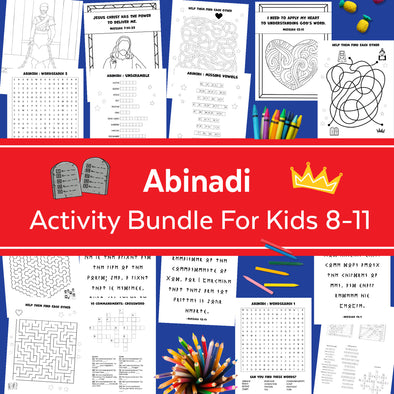 Abinadi Book of Mormon Activity Bundle for kids 8-11 | LDS Come Follow Me 2024 | May LDS Sunday School Primary 2024