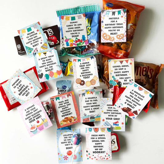 Printable Care Package Tags Birthday Collection For Missionaries Digital Download Instant Print Labels Attach Birthday Treats Easy Gift Solution Long Distance Birthday Surprise Perfect Celebration Ideas Support Serving Missionaries Show