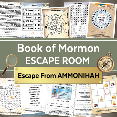 Escape From Ammonihah Book of Mormon Escape Room | Family Game LDS Escape Room Game | DIY Adventure | Digital Download