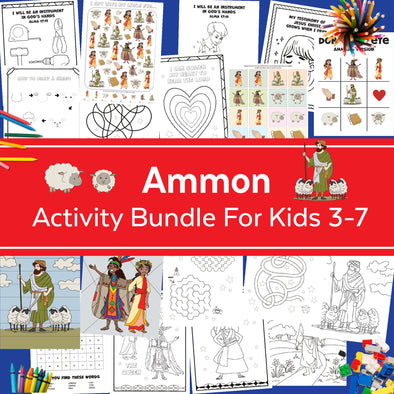 Ammon Book of Mormon Activity Bundle for kids 3-7 | LDS Come Follow Me 2024 | Primary LDS Sunday School 2024