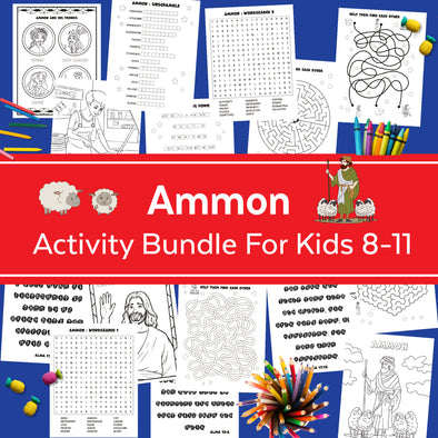 Ammon Book of Mormon Activity Bundle for kids 8-11 | LDS Come Follow Me 2024 | LDS Sunday School Primary 2024
