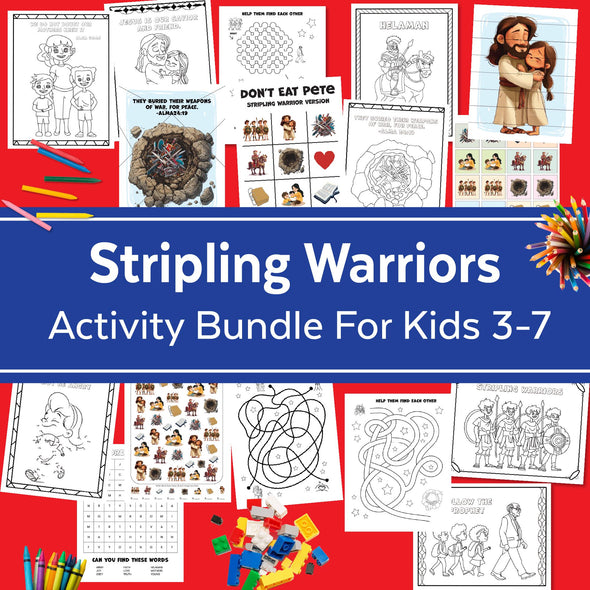 Stripling Warriors Book of Mormon Activity Bundle for kids 3-7 | LDS Come Follow Me 2024 | Primary LDS Sunday School 2024