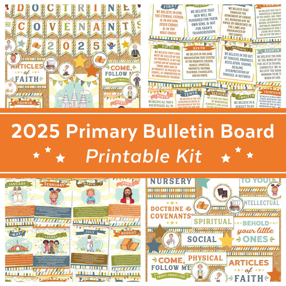 Doctrine and Covenants 2025 Primary Bulletin Board Kit | LDS Primary Come Follow Me 2025 | Primary Presidency | Printable Bulletin Board