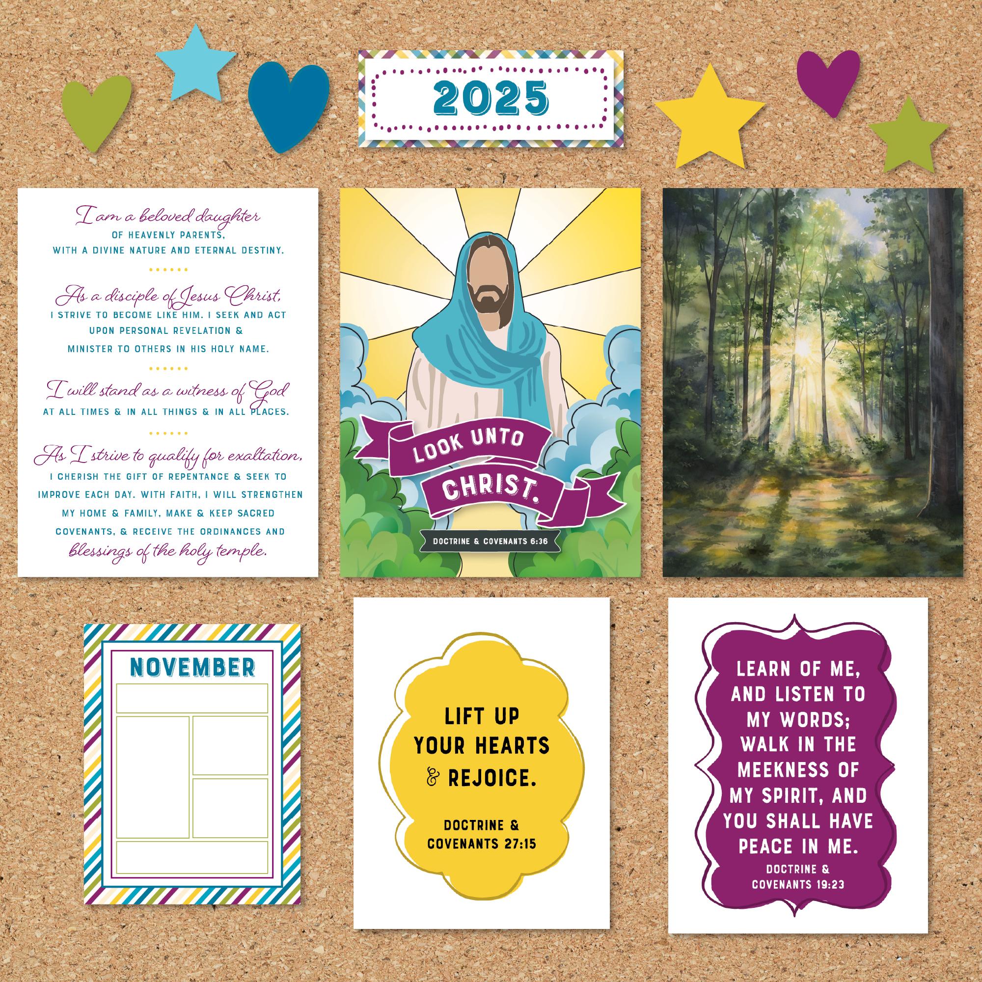 2025 Youth Theme LDS Bulletin Board Kit Look Unto Christ Doctrine An 2025 youth theme lds bulletin board kit look unto christ doctrine an