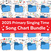 2025 Primary Singing Time Song Charts Bundle | Primary Singing Time Visuals Packet | Songbook Graphic Picture | Music Leader Help