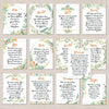 Articles of Faith Printable Posters Floral - LDS Primary - Digital Download - Memorization Tools