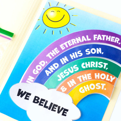 LDS Articles of Faith File Folder Games - 2025 LDS Primary - Digital Download - Memorization Tools