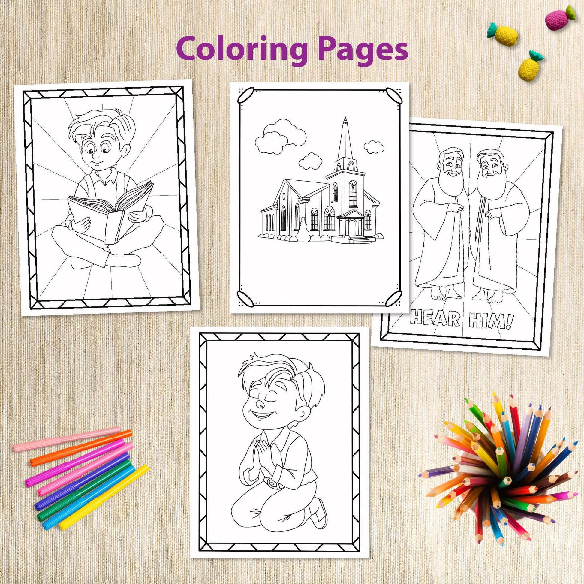 First Vision LDS Activity Bundle for kids 8-11 - LDS Come Follow Me 2025 - January LDS Sunday School Primary 2025 - Church History