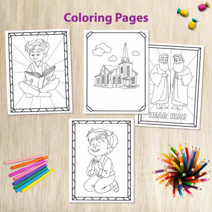 First Vision LDS Activity Bundle for kids 8-11 - LDS Come Follow Me 2025 - January LDS Sunday School Primary 2025 - Church History