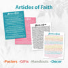 LDS Articles of Faith Printable Poster - LDS Primary - Digital Download - Memorization Tools for LDS Parents