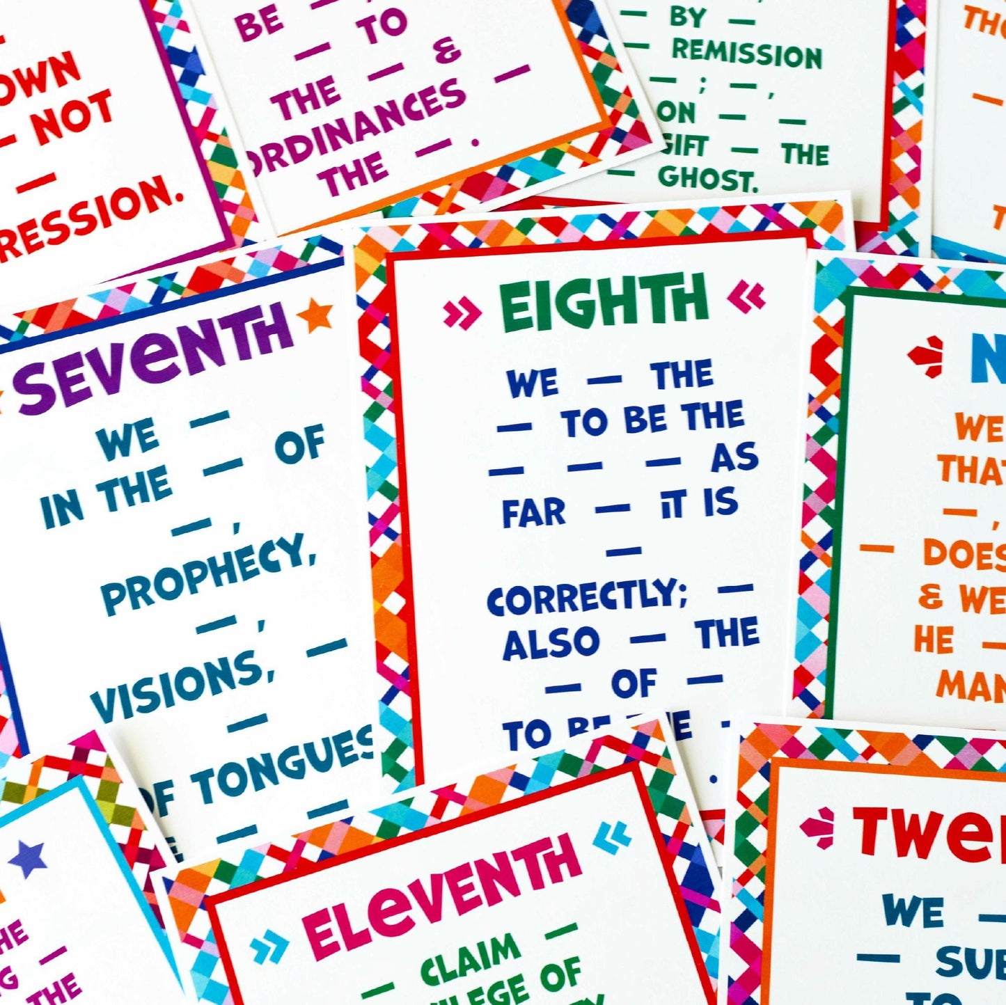 LDS Articles of Faith Posters and Booklets - Digital Download