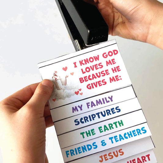 Printable Flip Book Valentine Activity Digital Download Church Craft Kids Sunday School Teaching Resource Faith Based Primary Class Project Family Home Evening Christian Education Activity Interactive Learning Tool Children Ministry Craft