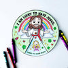 Lucky To Have Jesus St Patrick's Day Craft - Printable St. Patrick's Day Bible Coloring Wheel - Christian Kids Craft-Sunday School Activity