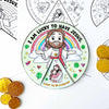 Lucky To Have Jesus St Patrick's Day Craft - Printable St. Patrick's Day Bible Coloring Wheel - Christian Kids Craft-Sunday School Activity