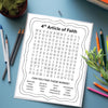 Articles of Faith Coloring Word Searches - LDS Primary Activities Games - LDS Sunday Printables - Digital Downloads for Family Activities