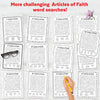 Articles of Faith Coloring Word Searches - LDS Primary Activities Games - LDS Sunday Printables - Digital Downloads for Family Activities