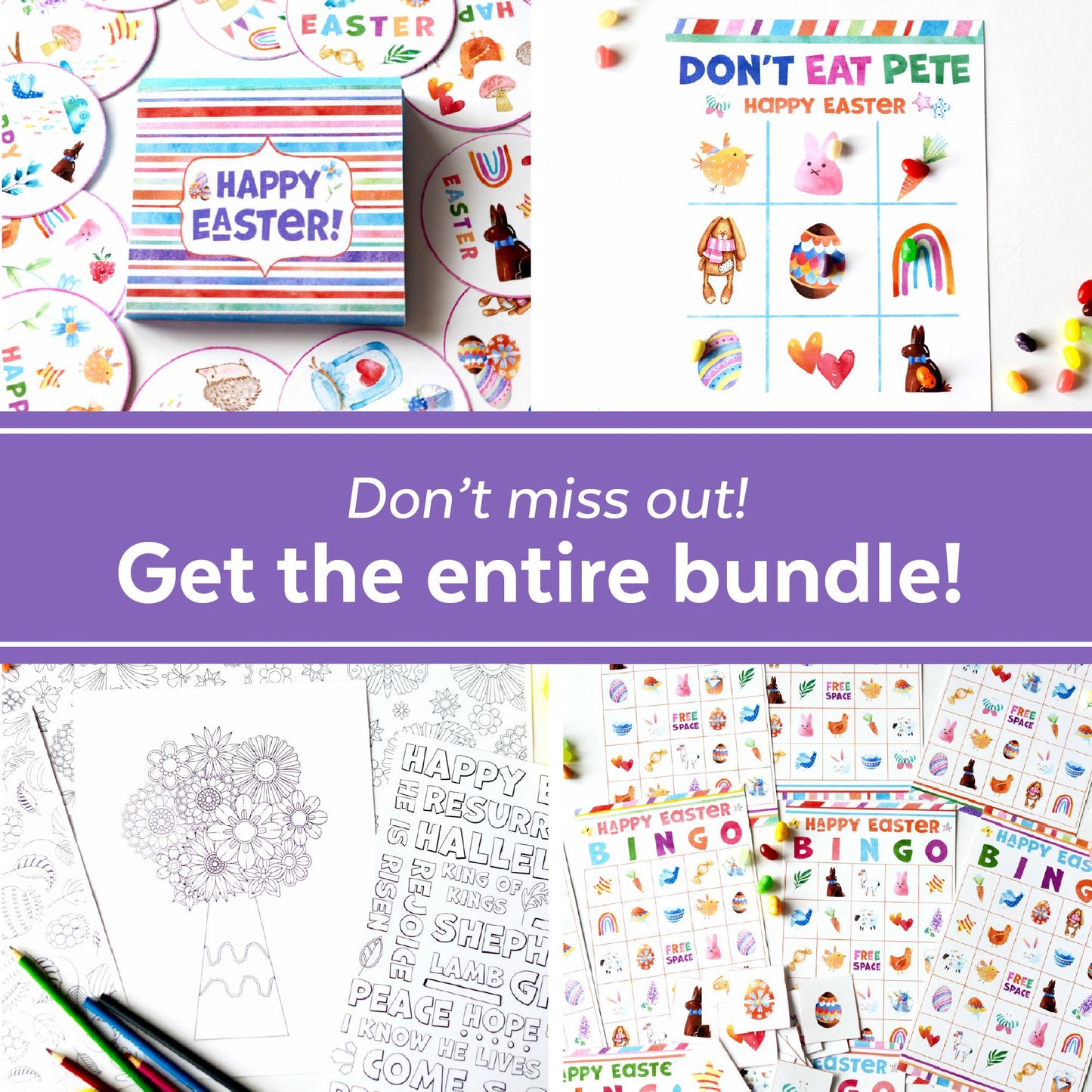 Easter Matching Game, Fun Printable Activity for Kids, Montessori Learning, Toddler Memory Game, Easter Egg Hunt, Instant Download