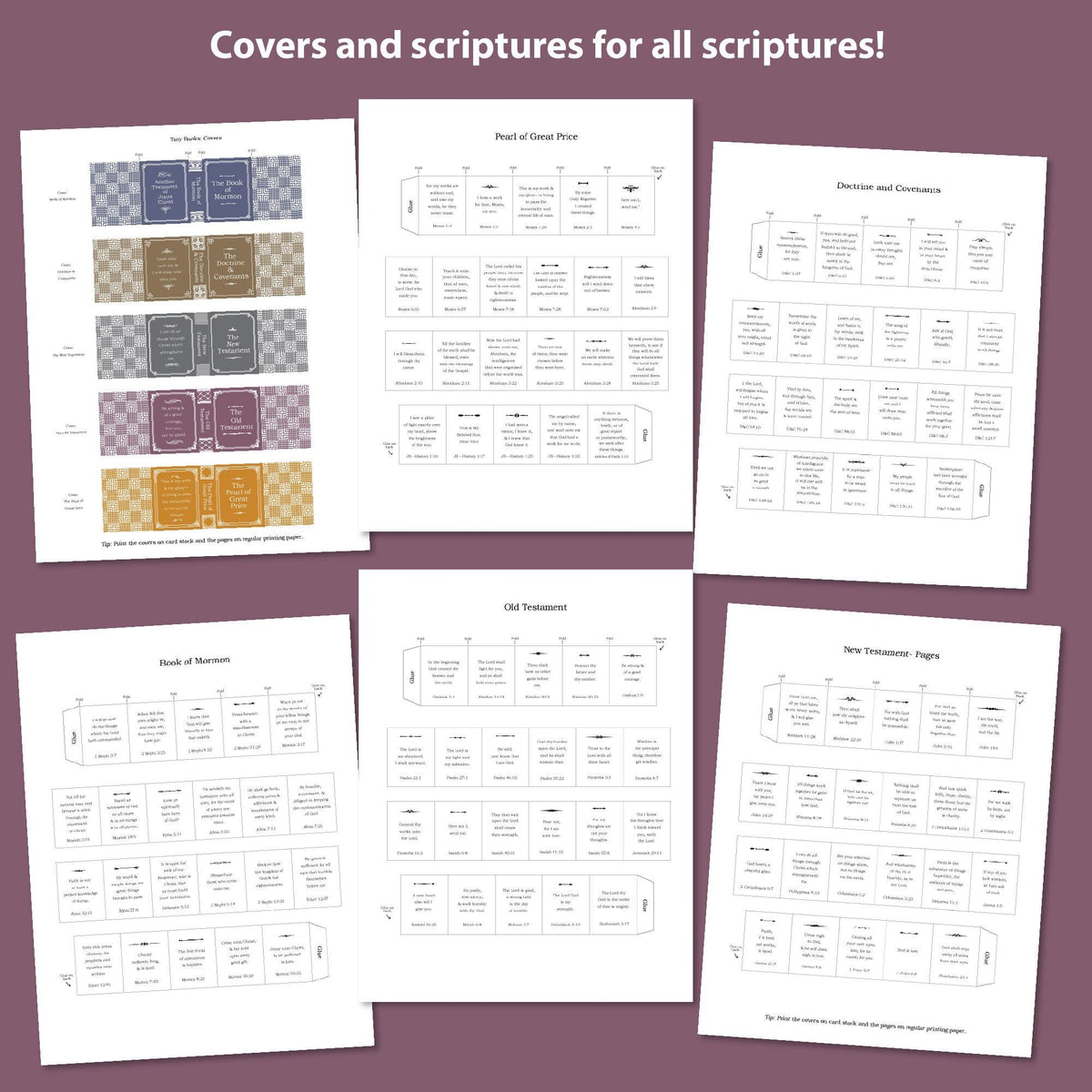 Books Of Scripture Lds LDS Mini Books - Tiny Books for Scriptures – Ministering Printables