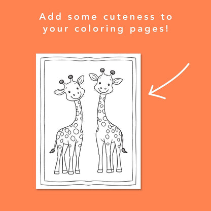 Coloring Page Borders, Beautiful Printable Designs, Adult Coloring Pages, Instant Download for Relaxation, Commercial Use