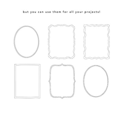 Coloring Page Borders, Beautiful Printable Designs, Adult Coloring Pages, Instant Download for Relaxation, Commercial Use