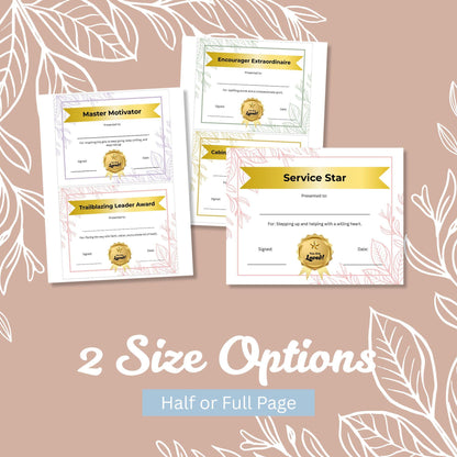 LDS Girls Camp Award Certificates, Editable Printables for Young Women, Recognition Templates for Camp, Digital Download