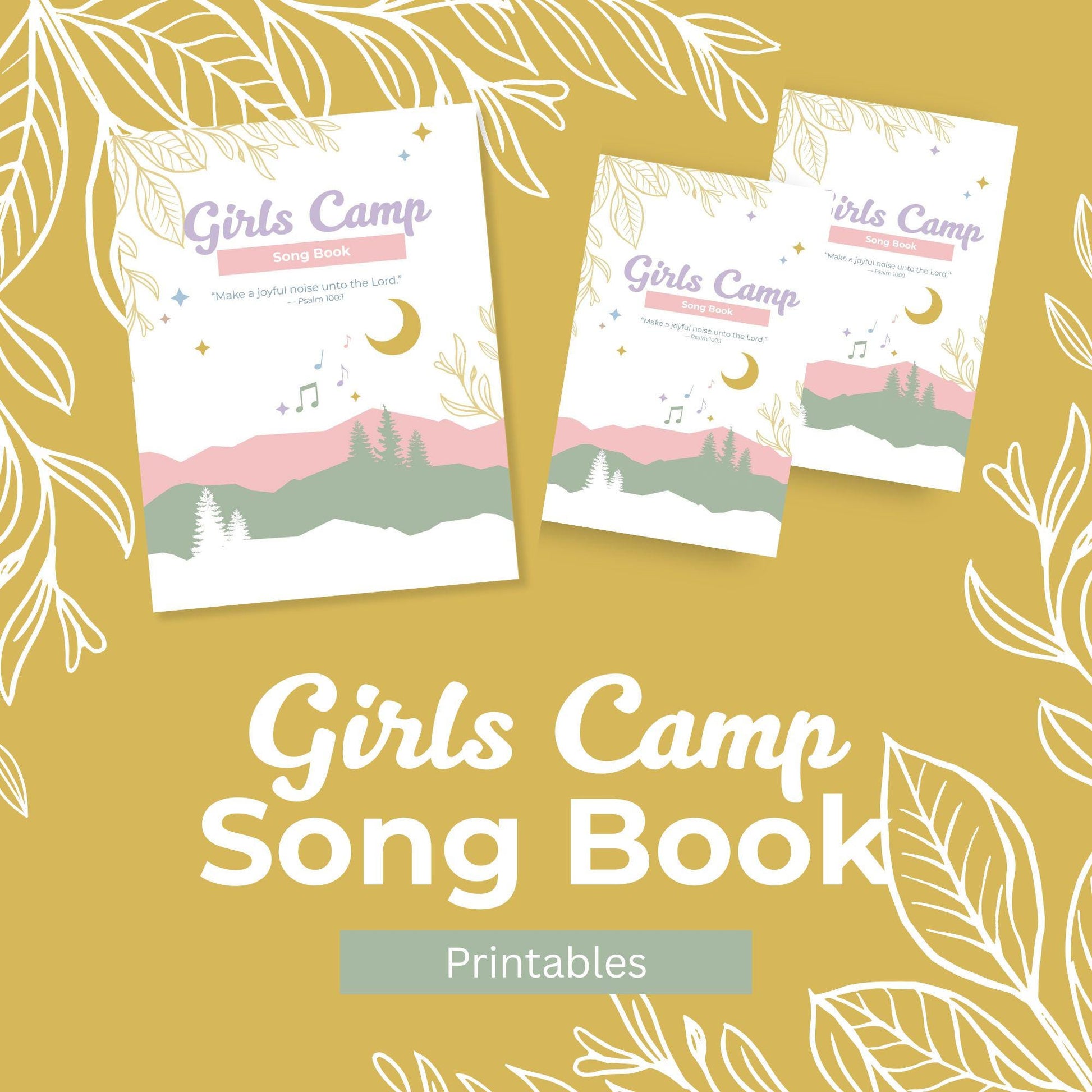 LDS Girls Camp Song Book, Young Women Camp Fun, Fun Campfire Songs for Young Women