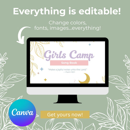 LDS Girls Camp Song Book, Young Women Camp Fun, Fun Campfire Songs for Young Women