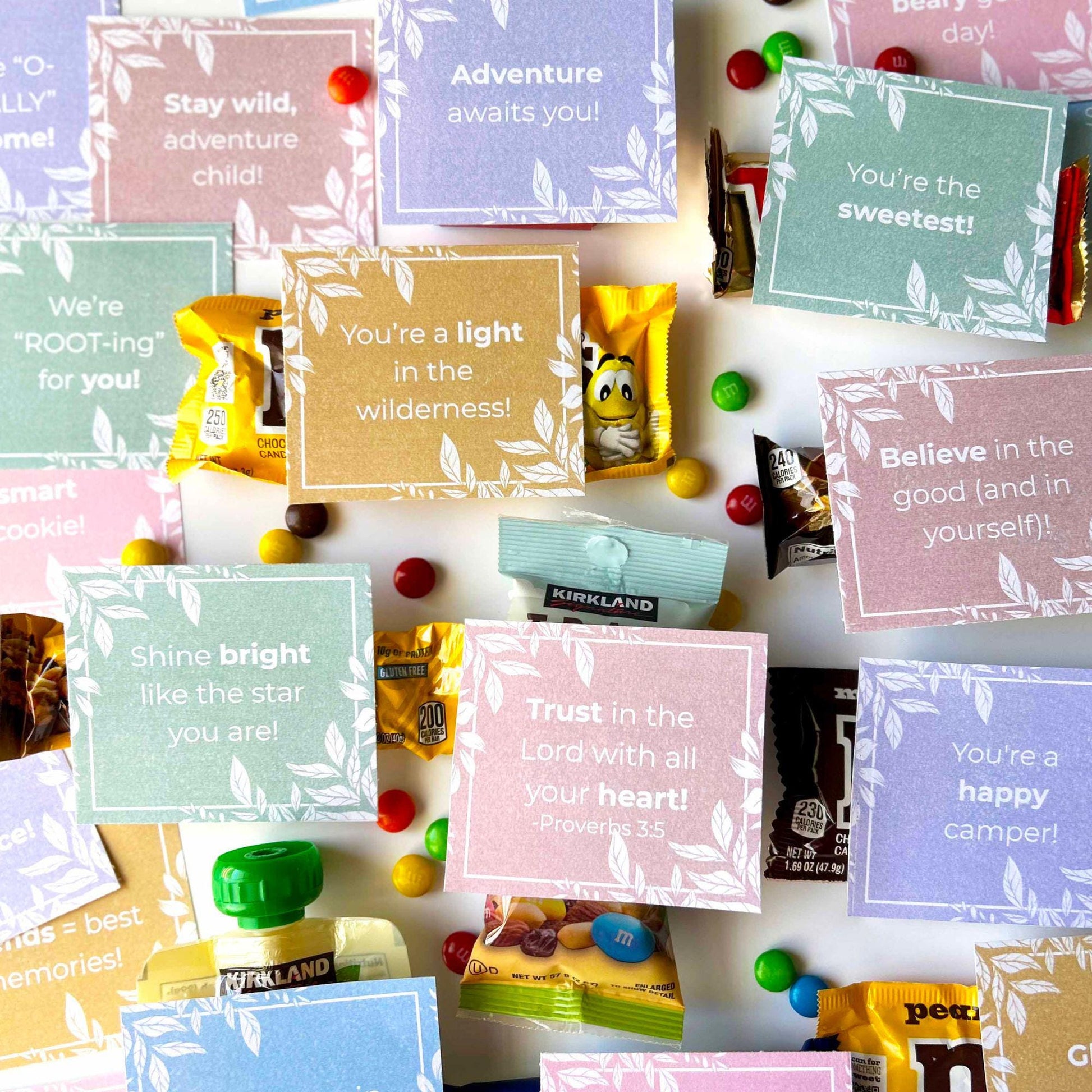 LDS Girls Camp Treat Tags, Printable Gift Tags, Pillow Treats, Tuck in Treats, Secret Sister Gifts, YW Ideas