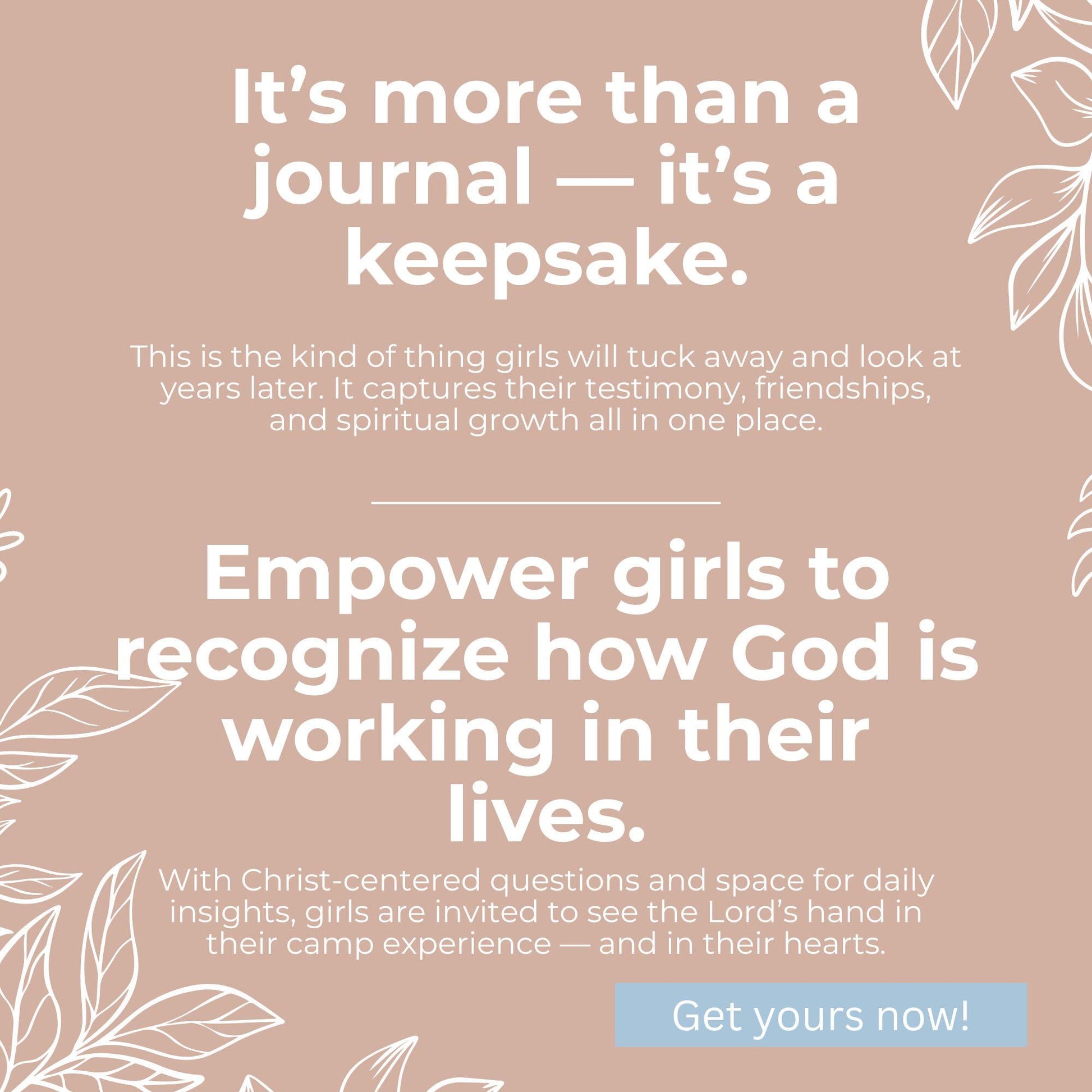 LDS Girls Camp Journal, Editable Printable Journal for Young Women, 2025 Camp Activities and Ideas, Digital Download, Camp Activity