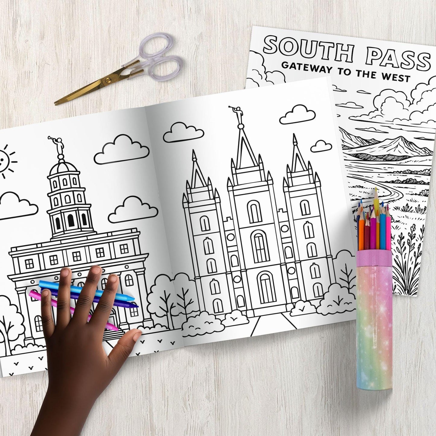 Pioneer Day Coloring Pages: LDS Kids Activities (PDF & JPG Downloadable Set)