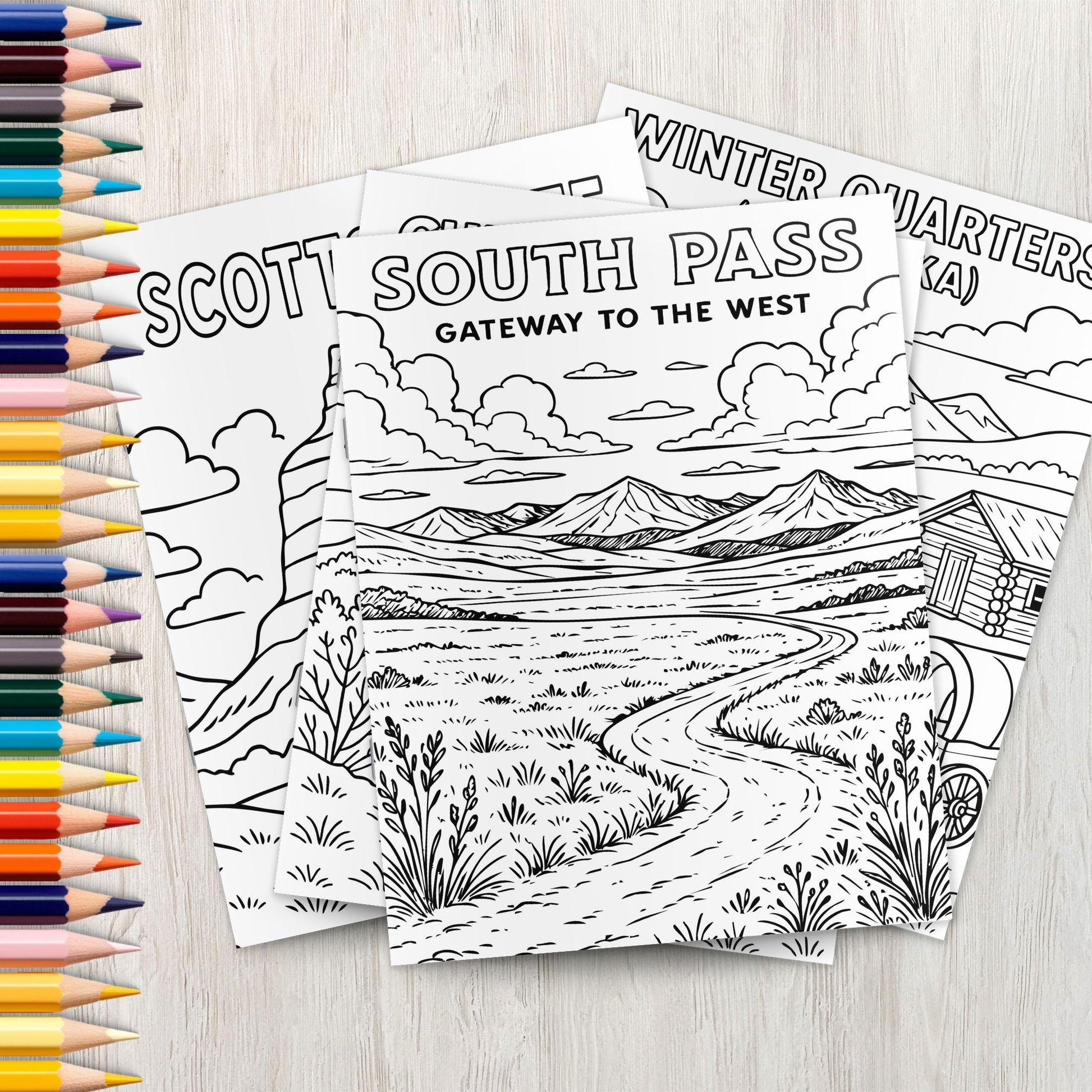 Pioneer Day Coloring Pages: LDS Kids Activities (PDF & JPG Downloadable Set)