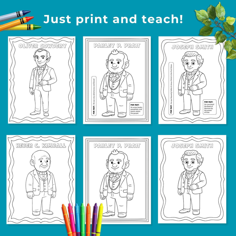 Doctrine and Covenants Coloring Pages – LDS Church History Fun for Kid ...