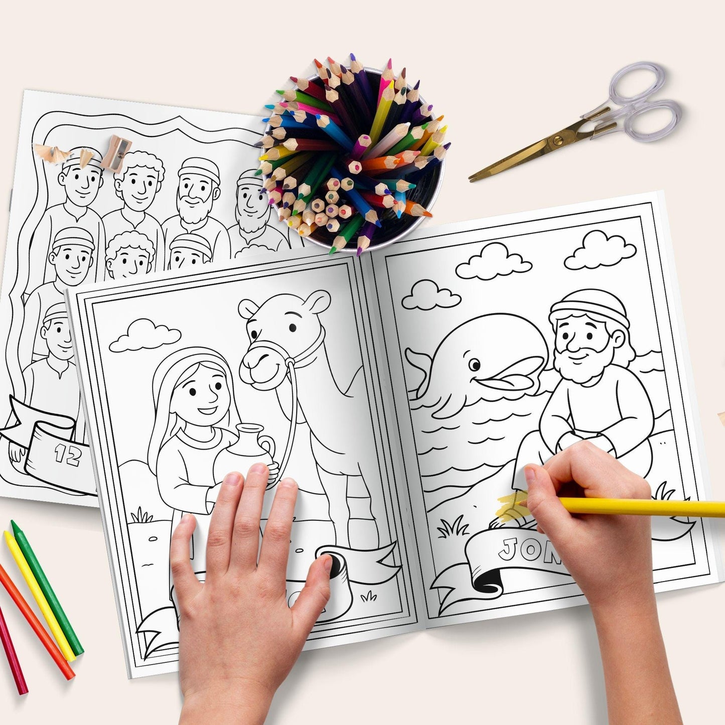 Old Testament Character Coloring Pages | Come Follow Me 2026 Printable Bible Activities for Kids | LDS Primary & Sunday School Crafts