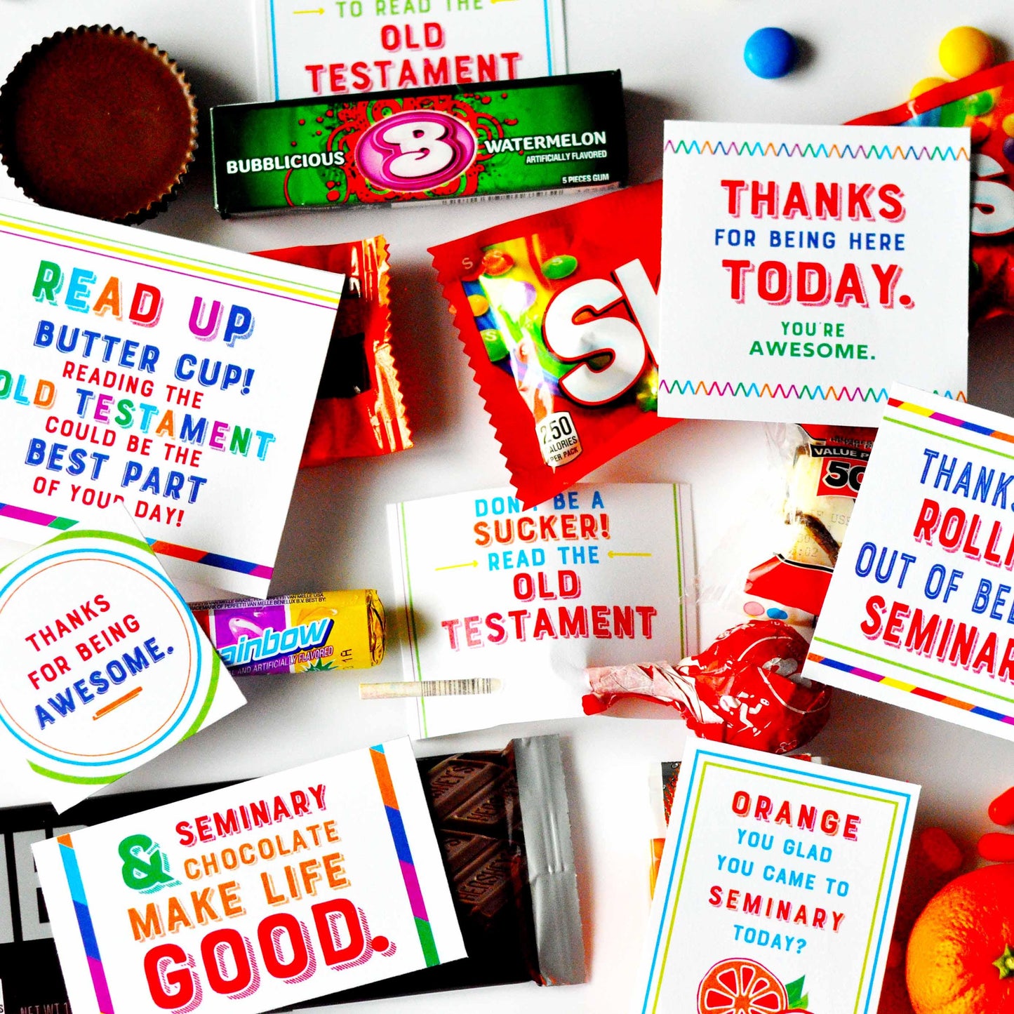 Old Testament Seminary Treat Tags – LDS Printable Scripture Snack Tags