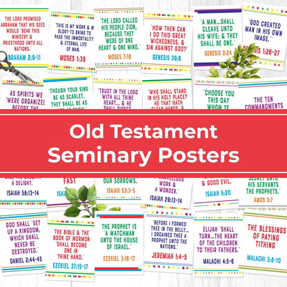 Old Testament Doctrinal Mastery Seminary Posters | LDS Seminary Helps | Digital Download