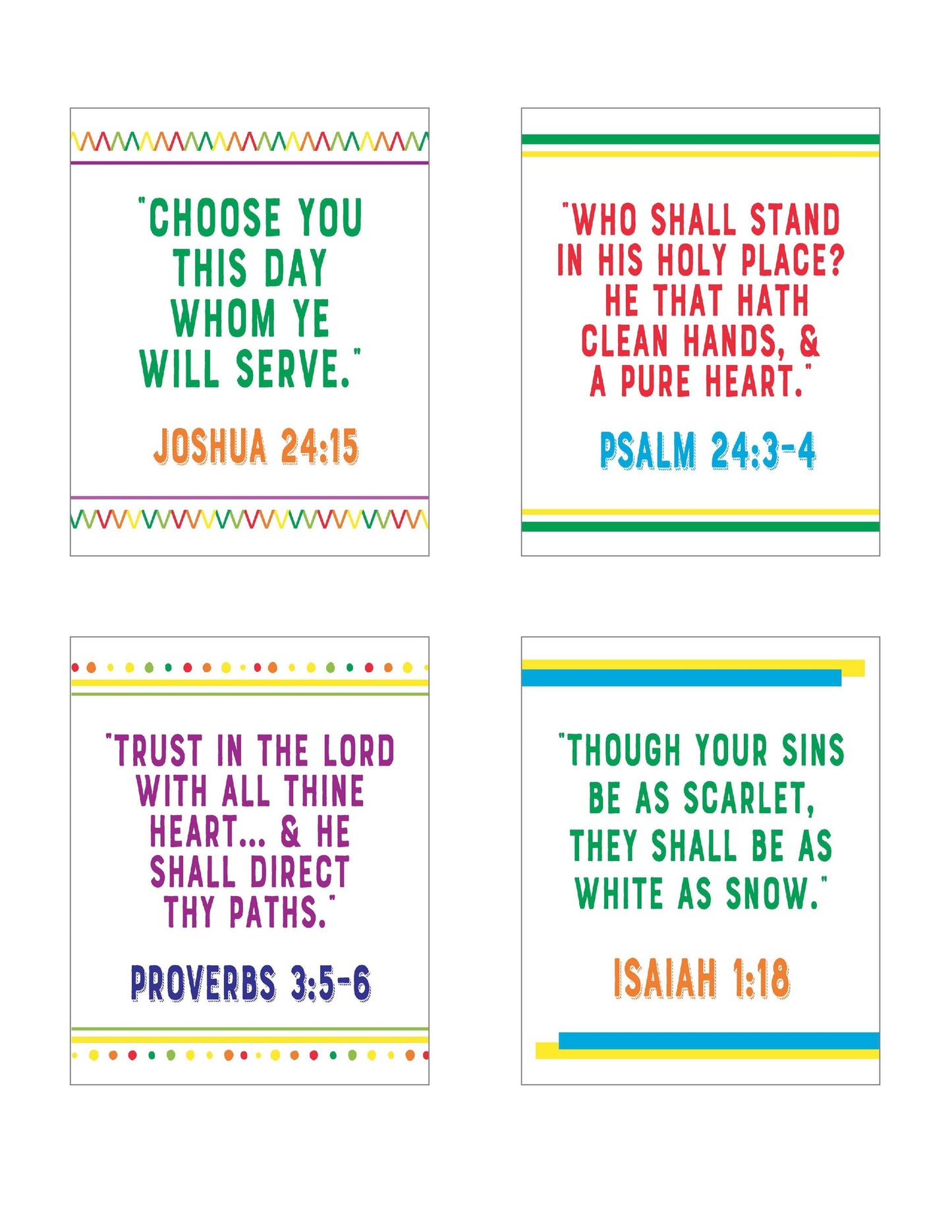 Old Testament Doctrinal Mastery Seminary Posters | LDS Seminary Helps | Digital Download