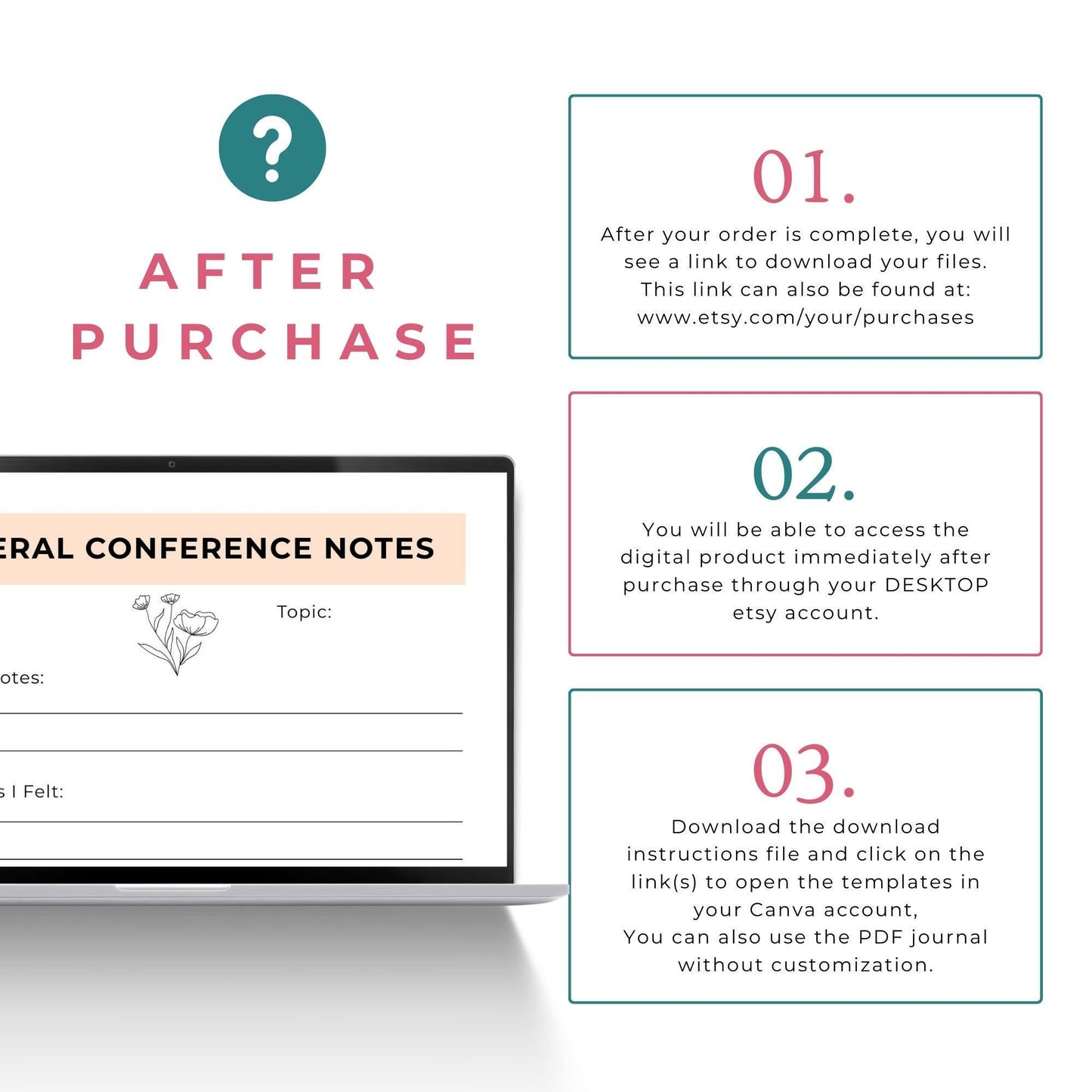 LDS General Conference Journal: LDS Study Guide, Editable With Canva (Instant Download)